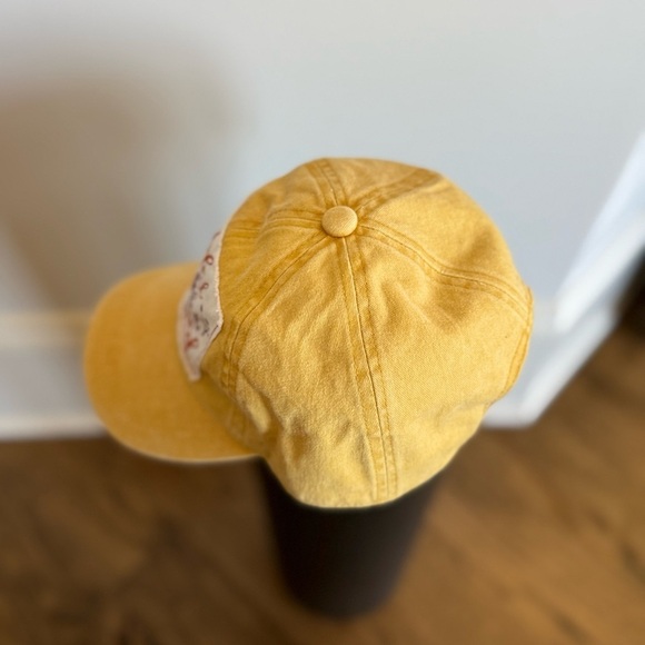 Yellow Cap with Inspirational Embroidery Mustard Thankful Patch Hat - Picture 9 of 10